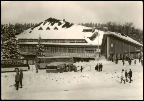 Ansichtskarte Oberhof (Thüringen) Großgaststätte "Oberer Hof" (HOG) 1973