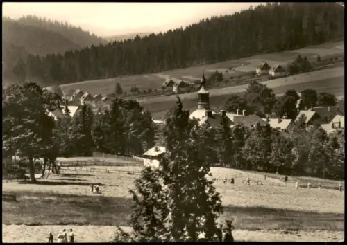Carlsfeld-Eibenstock DDR AK Panorama Luftkurort Carlsfeld Erzgebirge 1975