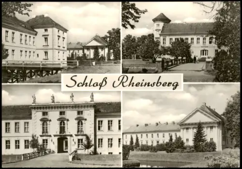 Ansichtskarte Rheinsberg Schloss DDR Mehrbildkarte 1969
