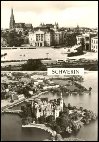 Schwerin Staatstheater, Staatl. Museum und Dom Schloss DDR MB 1972