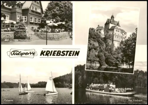 Lauenhain-Mittweida DDR Mehrbildkarte mit der Talsperre KRIEBSTEIN 1967