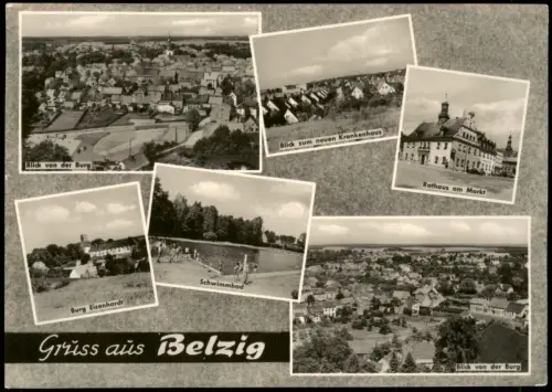 Bad Belzig DDR MB u.a. mit Schwimmbad, Burg Eisenhardt, Krankenhaus uvm. 1966