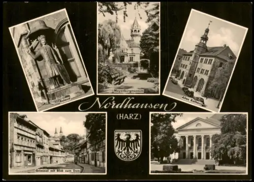 Nordhausen DDR MB u.a. mit Roland Meyenburgmuseum Altes Rathaus 1963