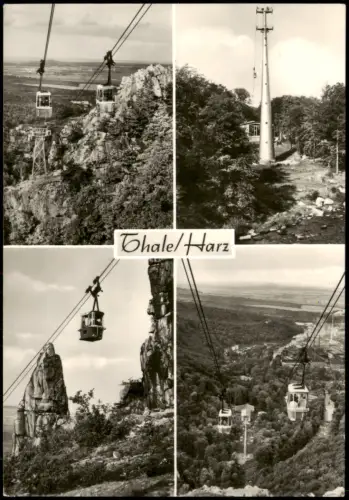 Ansichtskarte Thale (Harz) Personenschwebebahn 1971