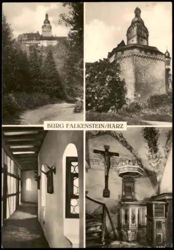 Pansfelde-Falkenstein Harz DDR Mehrbild-AK mit Staatliches Museum BURG 1961