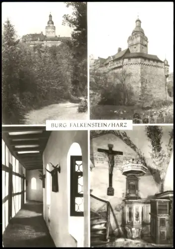 Ansichtskarte Falkenstein/Harz Burg Falkenstein (Selketal) 1982