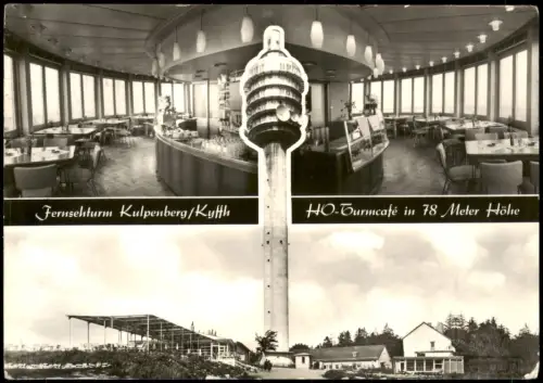 Steinthaleben-Kyffhäuserland Kulpenberg - Fernsehturm 4 B Gatstätte Innen 1975