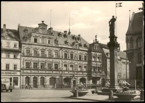 Ansichtskarte Erfurt Partie am Gildehaus zur DDR-Zeit 1968/1960