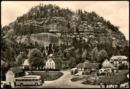 Ansichtskarte Oybin Berg Oybin Zittauer Gebirge zur DDR-Zeit 1958