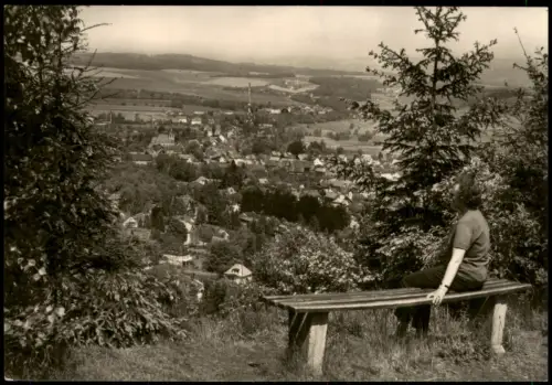 Tabarz/Thüringer Wald Blick vom Zimmerberg auf Tabarz zur DDR-Zeit 1973