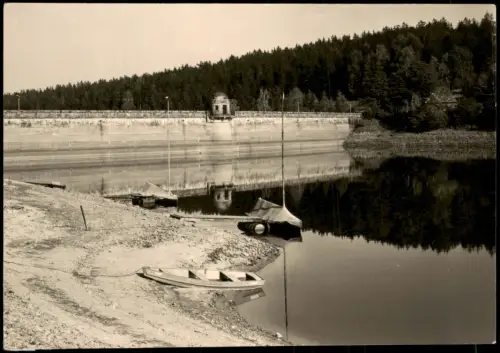 Foto Ansichtskarte Dippoldiswalde Talsperre Malter, Sperrmauer 1960