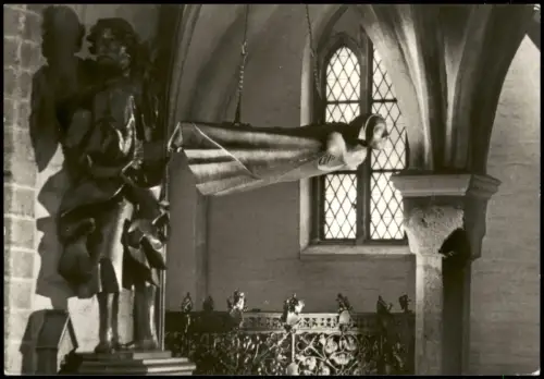 Ansichtskarte Güstrow Dom Apostel Jakobus und Ehrenmal 1983