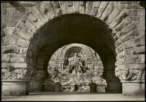 Ansichtskarte Kelbra (Kyffhäuser) Barbarossadenkmal Kyffhäuser 1974