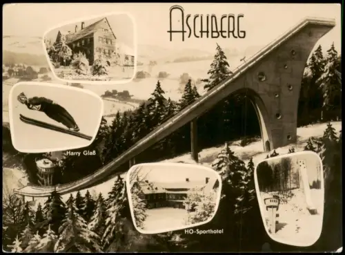 Klingenthal Aschbergschanze Ski-Sprungschanze Wintersport DDR Mehrbild- 1960