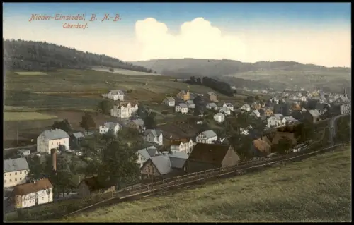 Niedereinsiedel Dolní Poustevna Stadtpartie - Böhmen Oberdorf Reg Aussig 1913