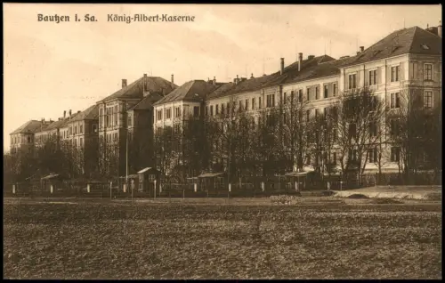 Ansichtskarte Bautzen Budyšin König-Albert-Kaserne 1914