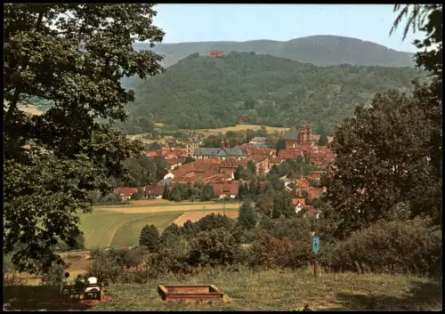 Ansichtskarte Amorbach Panorama-Ansicht Ort im Odenwald 1980