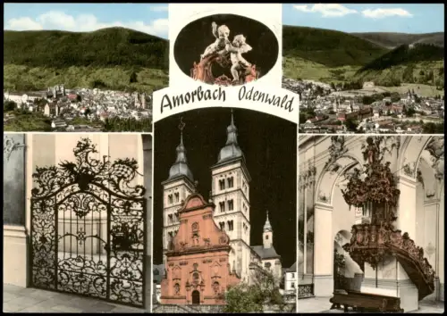 Ansichtskarte Amorbach Mehrbildkarte Amorbach Odenwald 1960