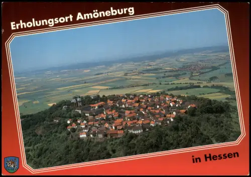 Ansichtskarte Amöneburg Ortsansicht aus der Vogelschau-Perspektive 1964