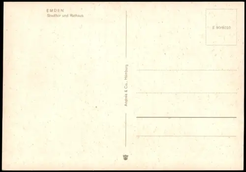 Ansichtskarte Emden Stadttor und Rathaus 1975
