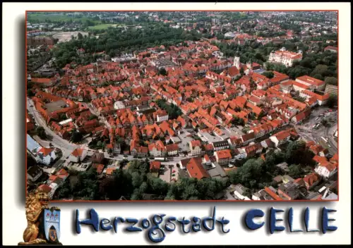 Ansichtskarte Celle Luftaufnahme Luftbild City vom Flugzeug aus 2000