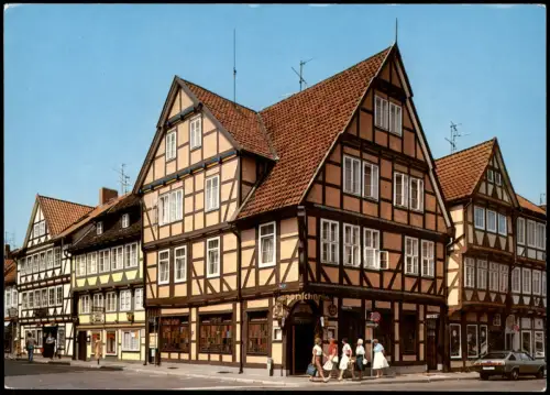 Ansichtskarte Celle Geschäfte Bergstraße Ecke Kleiner Plan 1995