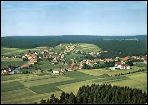 Besenfeld-Seewald Ortsansicht Panorama von Besenfeld im Schwarzwald 1980