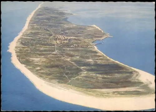 Ansichtskarte Insel Sylt Insel Sylt Südspitze mit Hörnum Luftaufnahme 1970