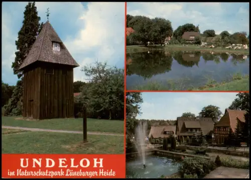 Ansichtskarte Undeloh Mehrbildkarte mit 3 Ortsansichten 1975
