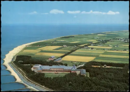 Utersum-Föhr-Amrum Luftbild Luftaufnahme mit Nordsee-Sanatorium 1974