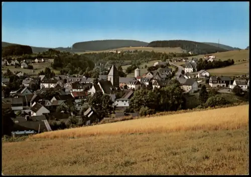 Usseln-Willingen (Upland) Panorama-Ansicht Usseln (Waldeck) 1980