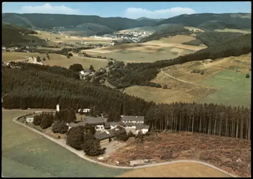 Usseln-Willingen (Upland) Luftbild mit Evgl. Familien-Ferienstätte 1970