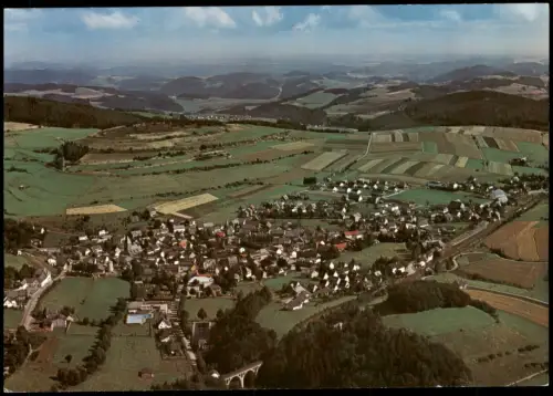 Usseln-Willingen (Upland) Luftbild Gesamtansicht v. Flugzeug aus 1980