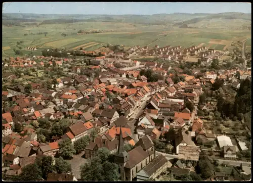 Ansichtskarte Uslar Luftbild Gesamtansicht vom Flugzeug aus 1975