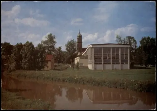 Ansichtskarte Amberg Partie am Hallenbad 1975