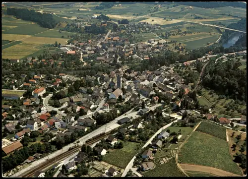 Ansichtskarte Andelfingen Flugaufnahme Gesamtansicht vom Flugzeug aus 1980