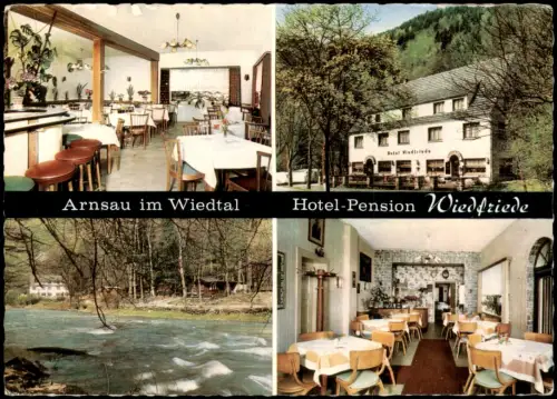 Roßbach (Wied) Hotel-Pension Wiedfriede in 5461 ARNSAU bei Rossbach 1969