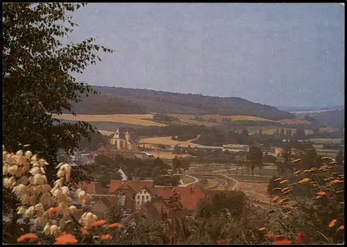 Arnstein (Unterfranken) Panorama Blick  an der Wern mit Wallfahrtskirche 1975