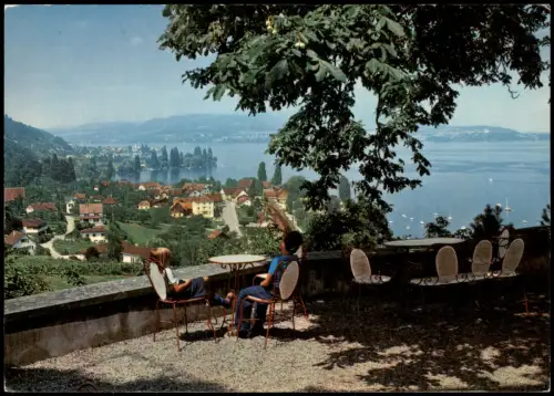 Ansichtskarte Salenstein Schloss Arenenberg Blick auf den Untersee 1980