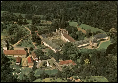 Ansichtskarte Lich KLOSTER ARNSBURG v. Flugzeug aus Luftbild 1980