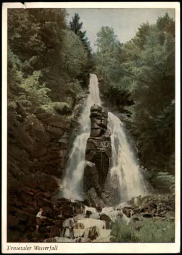 Brotterode-Trusetal Trusetaler Wasserfall im Thüringer Wald 1957