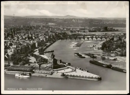 Ansichtskarte Koblenz Luftbild Fernblick 1936