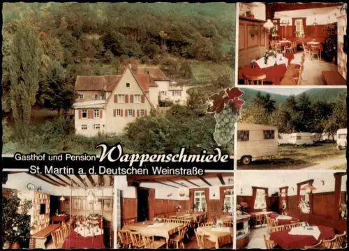 Neustadt an der Weinstraße  Wappenschmiede St. Martin MB Wohnwagen 1968