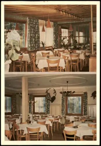 Ansichtskarte Bad Herrenalb Pension und Metzgerei z. Ochsen 2 Bild 1961