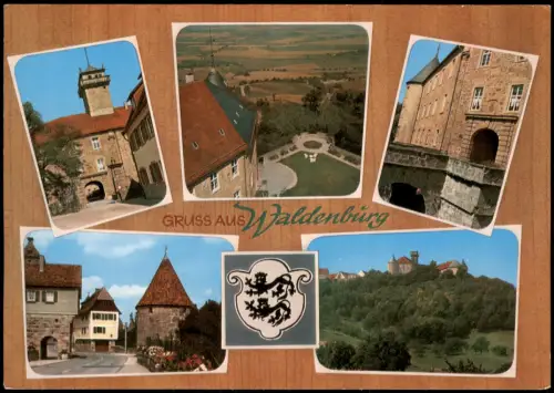 Ansichtskarte Waldenburg (Württemberg) Mehrbildkarte Burg 1971