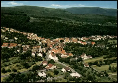 Ansichtskarte Gaiberg-Heidelberg 49.365833°, 8.750278° Luftbild 1971