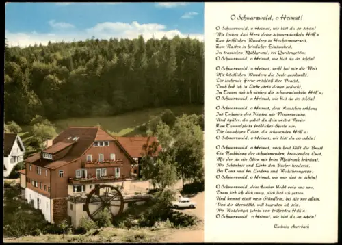 Ansichtskarte Unterreichenbach Untere Kapfenhardter Mühle mit Gedicht 1973