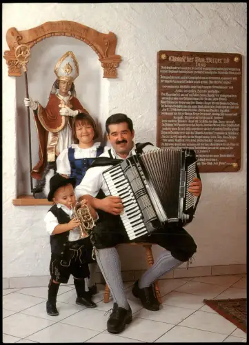 Ainring Ruperti-Reisebüro Gasthof zum Singenden Wirt Musikanten Familie 1990