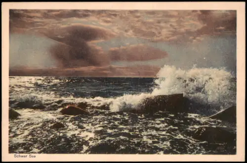 Brunshaupten-Kühlungsborn Ostseebad Ostsee Baltic Sea Brandung Schwer See 1930