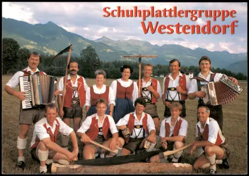 Westendorf Musikanten Gruppe Schuhplattlergruppe Westendorf 1990
